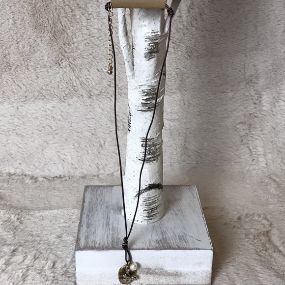 Bird necklace with fabric chain. NWT. - Picture 6 of 9